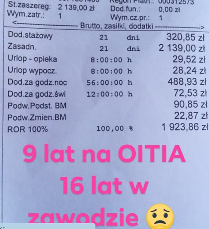 Pani Wojewoda Podkarpacia powiedziała: „Czy to są głodowe pensje?” … 1923 zł