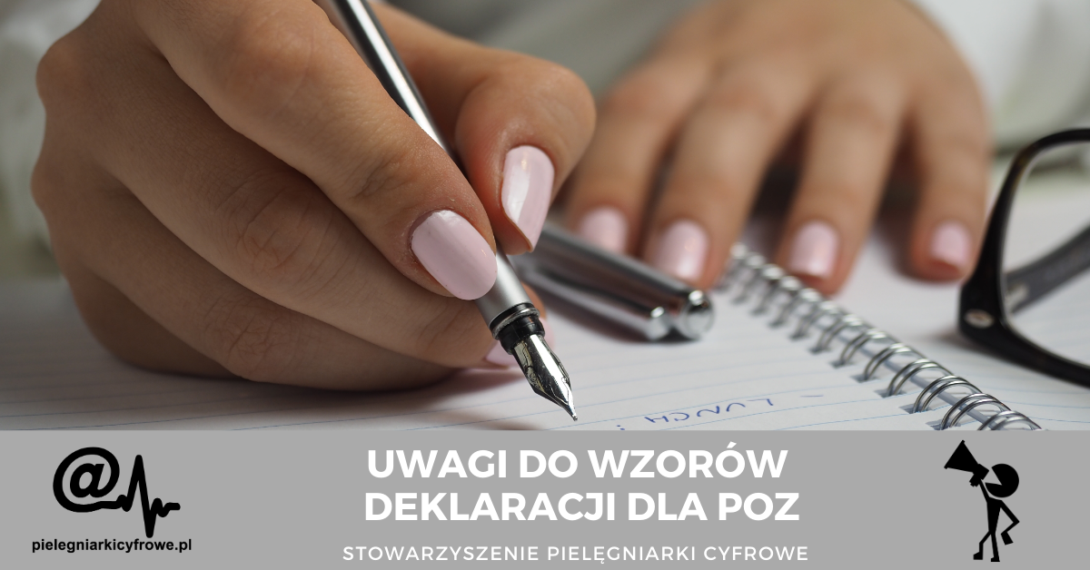 Uwagi do projektu rozporządzenia MZ w sprawie wzorów deklaracji dla POZ