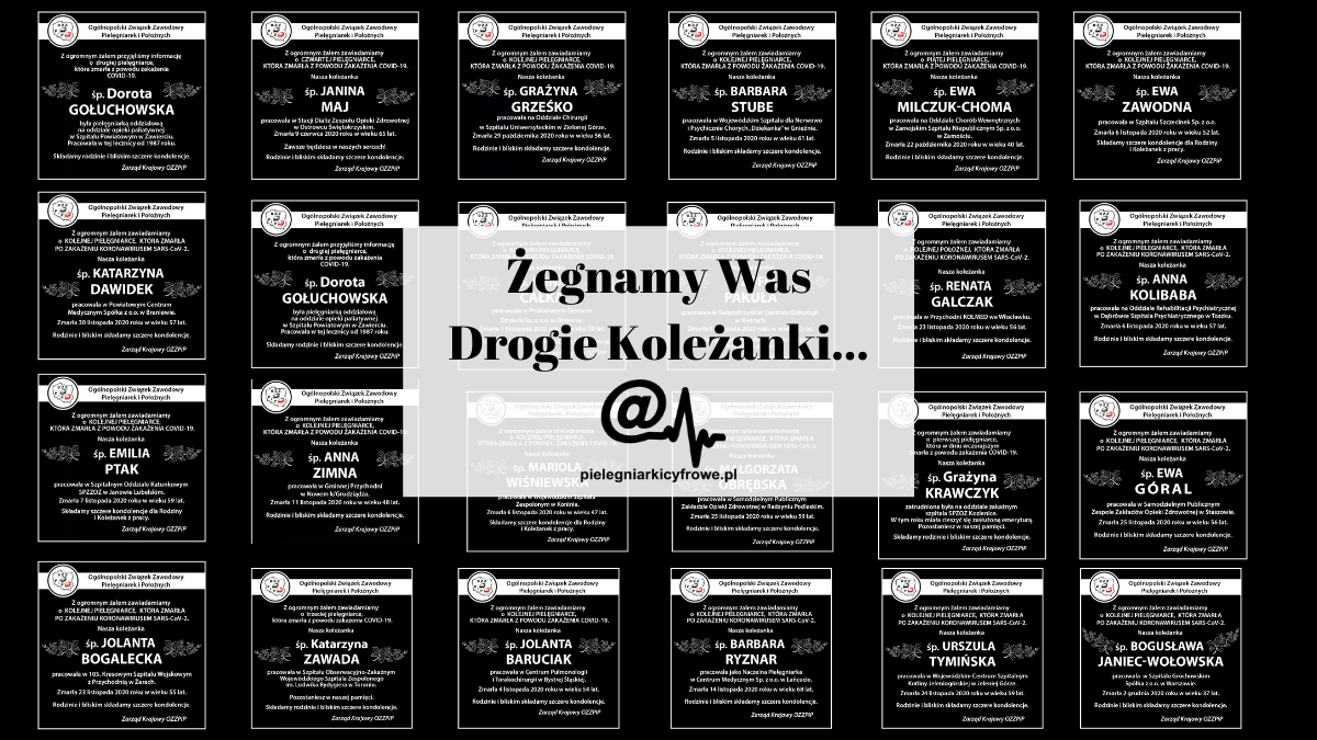 Hołd dla zmarłych pielęgniarek i położnych