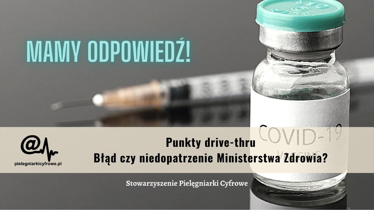 Pielęgniarka w punkcie drive-thru- odpowiedź z Ministerstwa Zdrowia