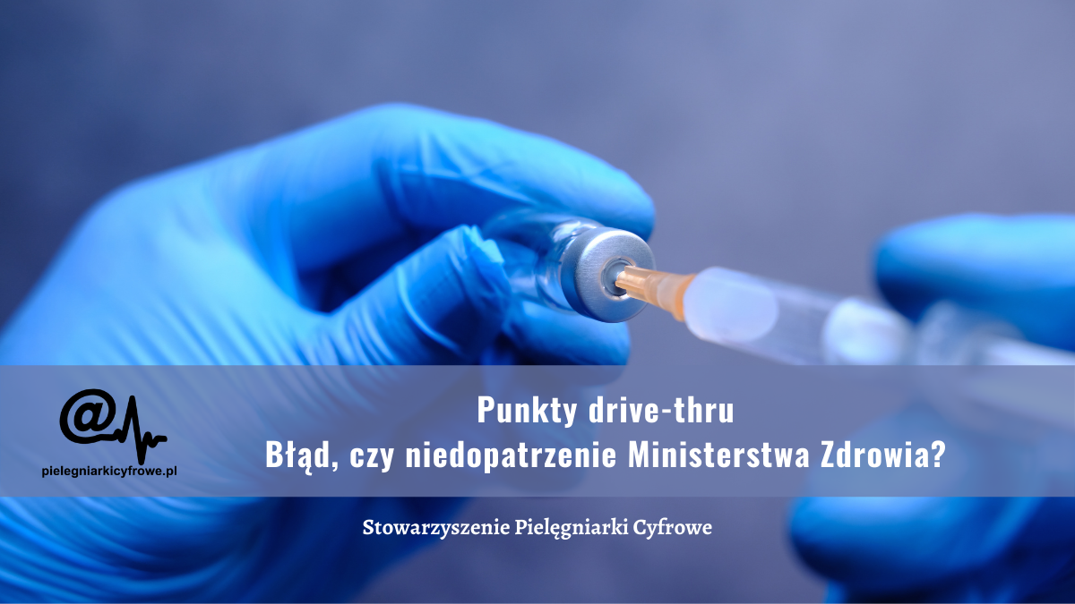 Pielęgniarka w punkcie drive-thru. Korespondencja z Ministerstwem Zdrowia